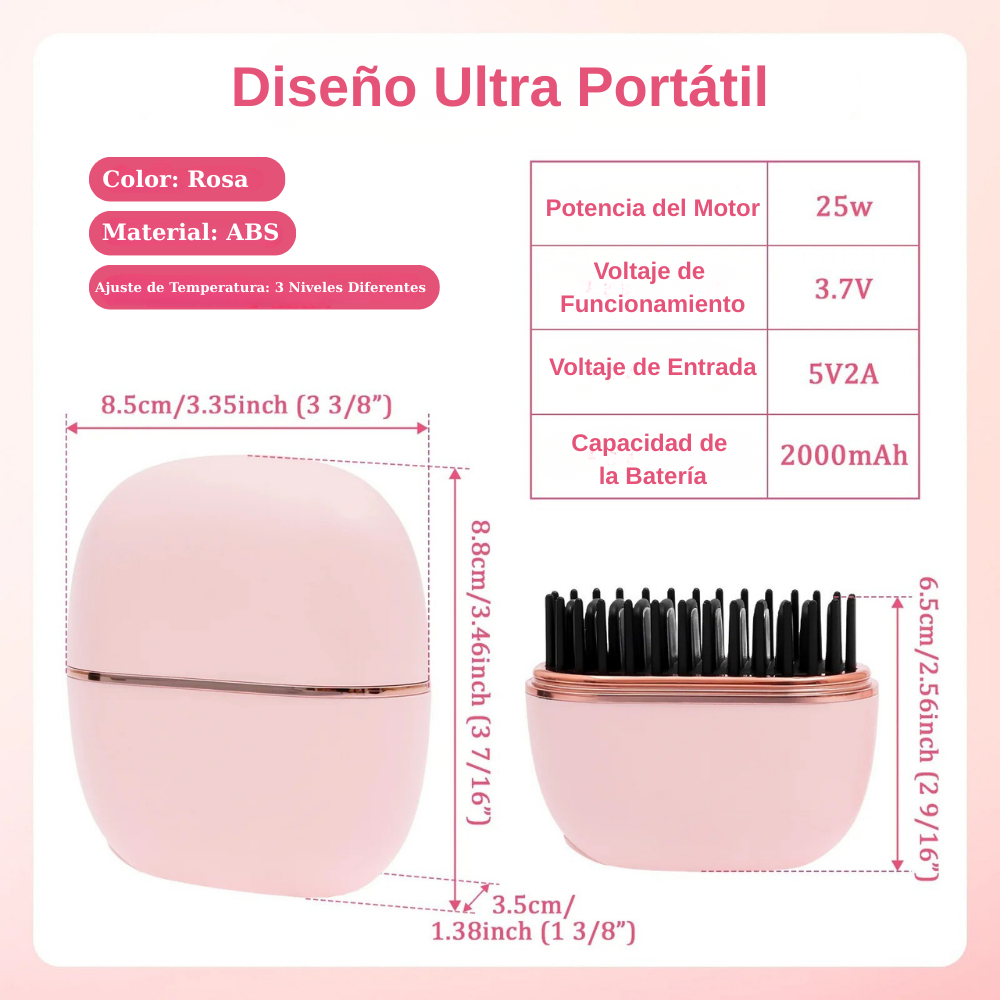 Milenor™ Mini Plancha de Pelo İnalámbrica